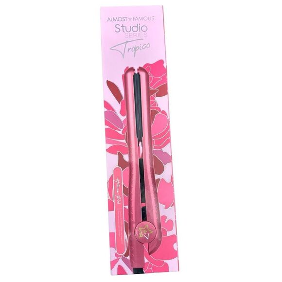 Almost Famous Studio Series Tropico Hair Straightener Hibiscus Pink NIB main image 6